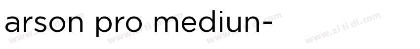 arson pro mediun字体转换